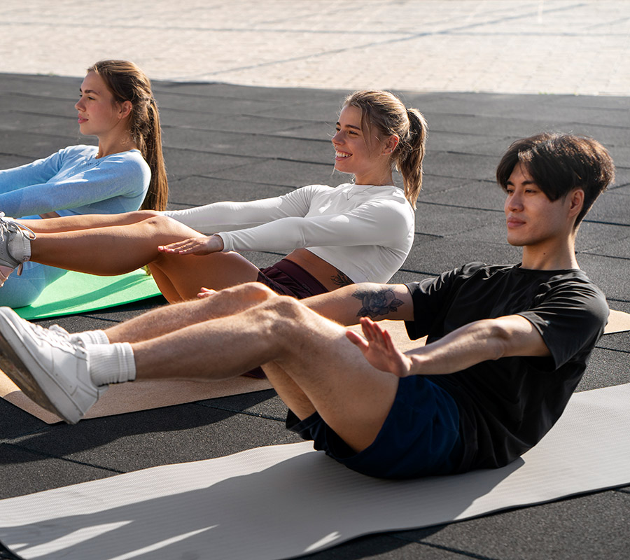You will be performing both standing and floor exercises, with weights and/or bodyweight to improve posture, strengthening of the lower back, and feeling those core muscles getting stronger.